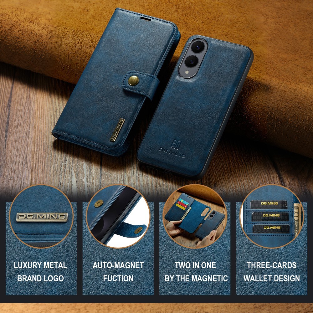 Samsung Galaxy S25 Edge Pungetui med aftageligt cover, Blue