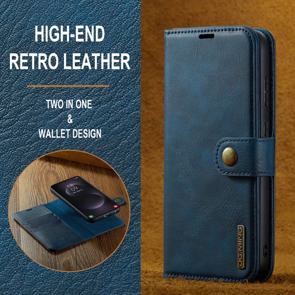 Samsung Galaxy S25 Edge Pungetui med aftageligt cover, Blue