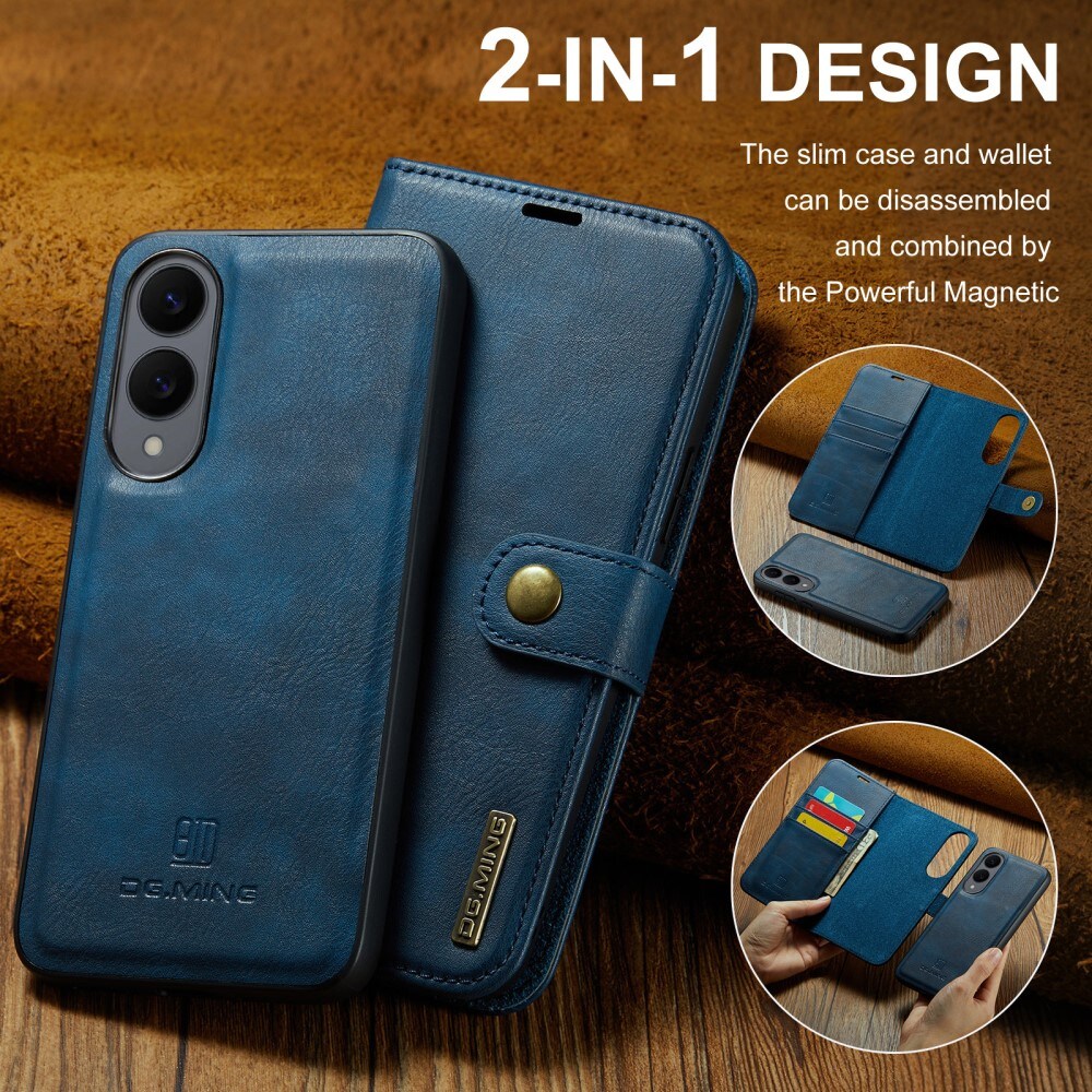 Samsung Galaxy S25 Edge Pungetui med aftageligt cover, Blue