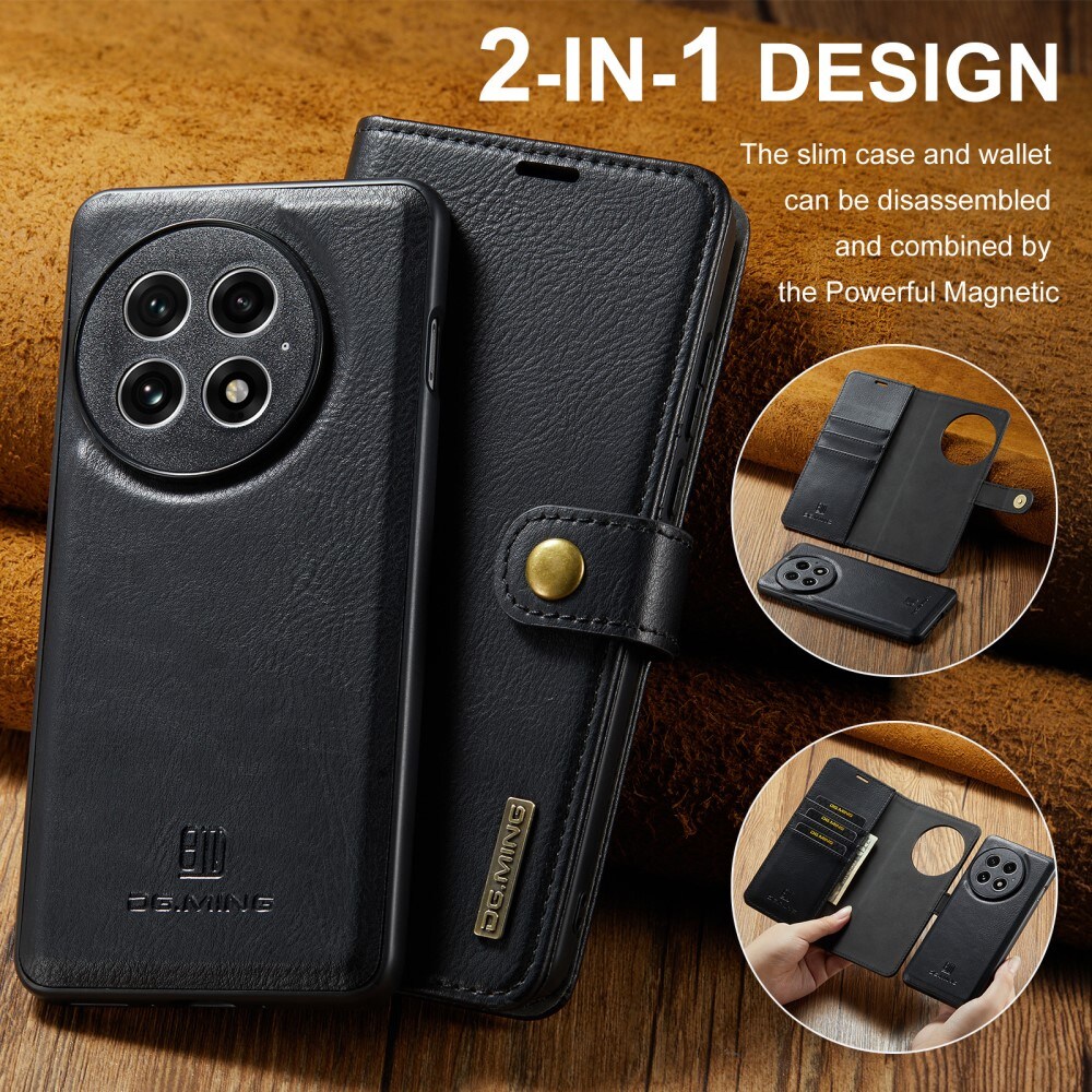  OnePlus 13 Pungetui med aftageligt cover, Black
