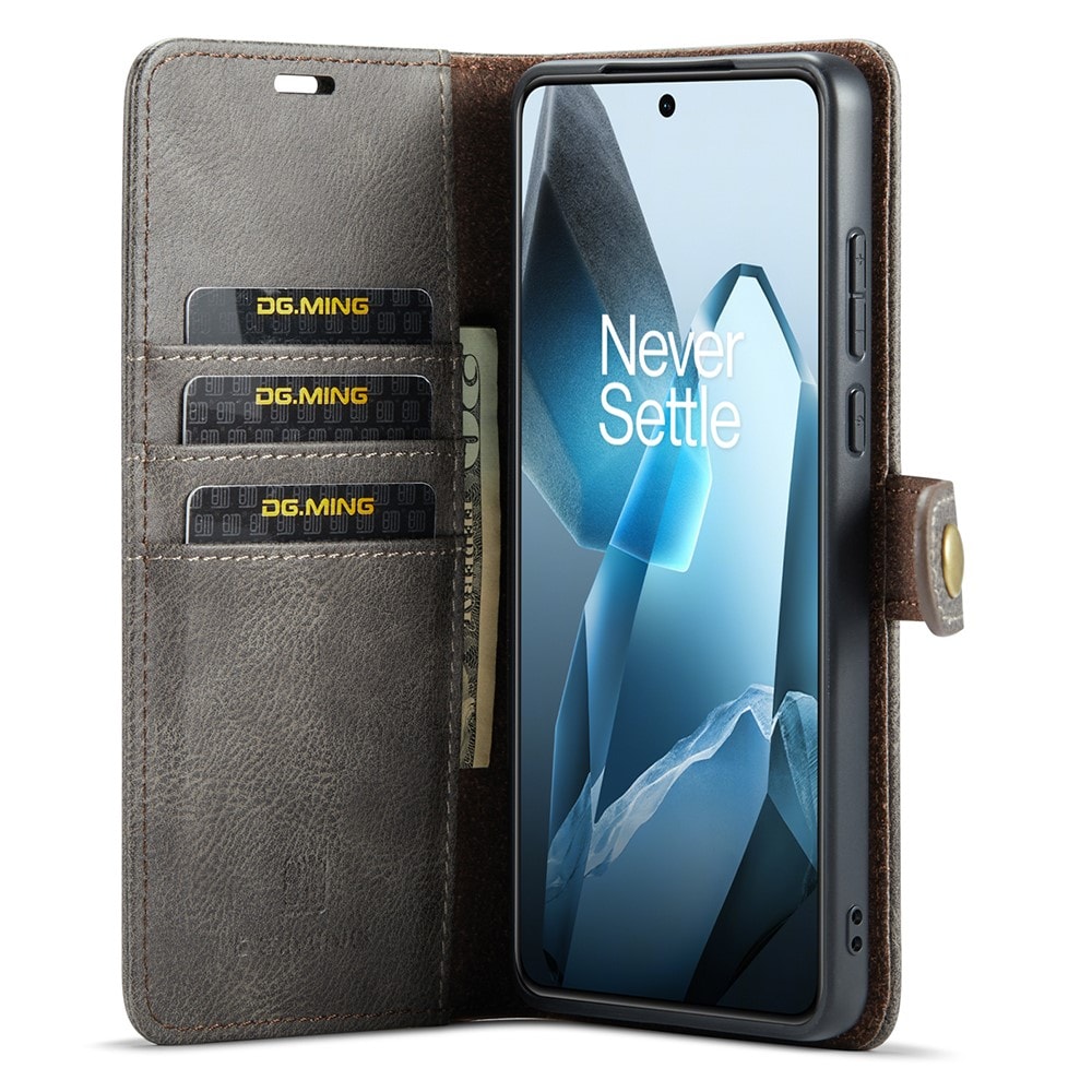  OnePlus 13 Pungetui med aftageligt cover, Brown