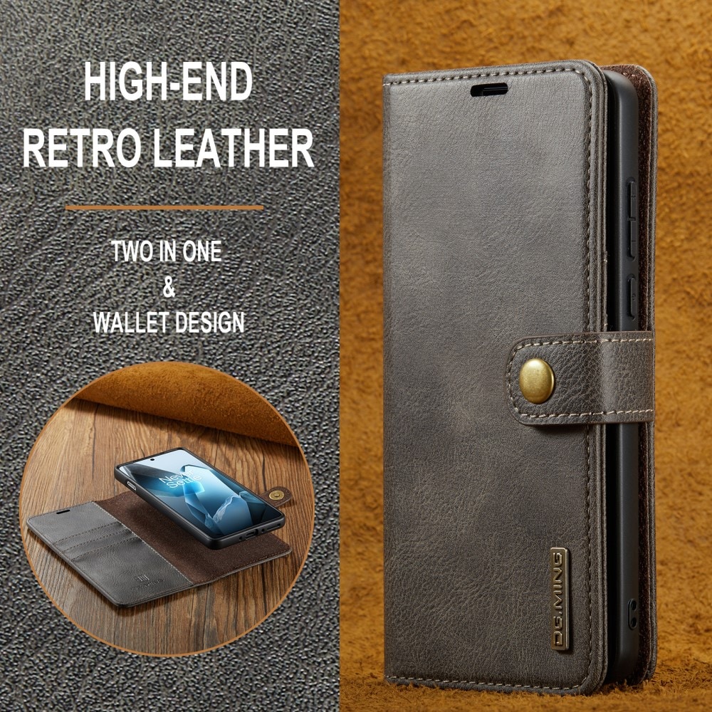  OnePlus 13 Pungetui med aftageligt cover, Brown