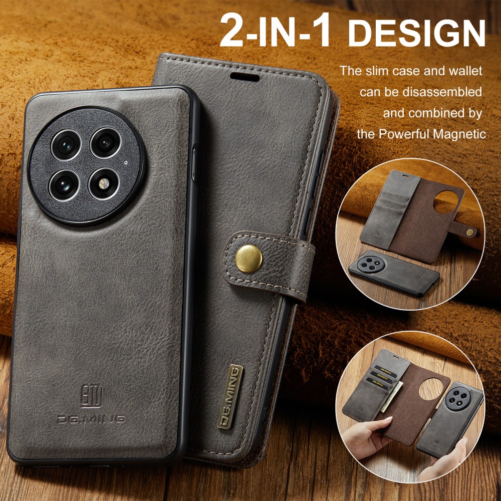  OnePlus 13 Pungetui med aftageligt cover, Brown
