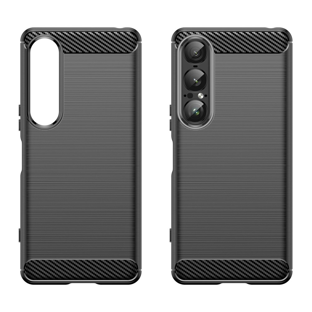 Sony Xperia 1 VII TPU-cover Brushed, Sort