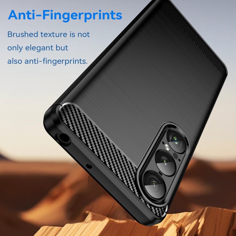 Sony Xperia 1 VII TPU-cover Brushed, Sort