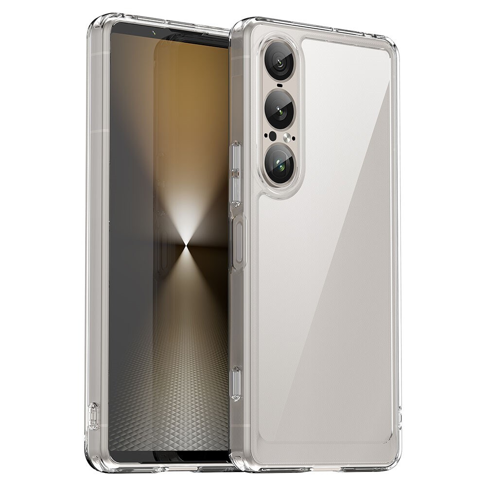 Sony Xperia 1 VII Crystal Hybrid-cover, Gennemsigtig