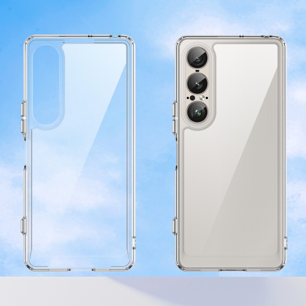 Sony Xperia 1 VII Crystal Hybrid-cover, Gennemsigtig