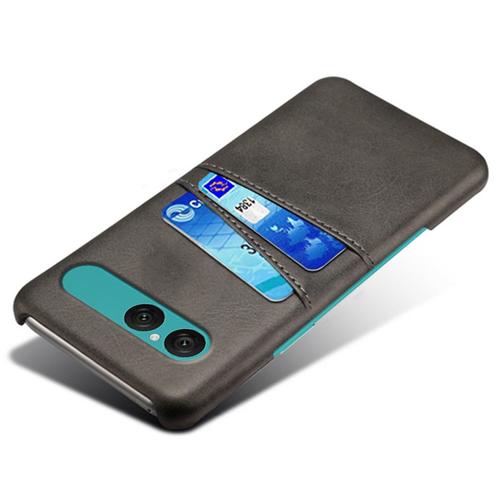 Sony Xperia 10 VII Smart cover med 2 kortholdere, Sort