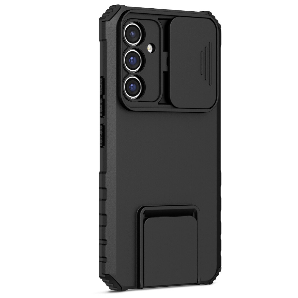 Samsung Galaxy A56 Cover med Kickstand & Kamerabeskyttelse, Sort