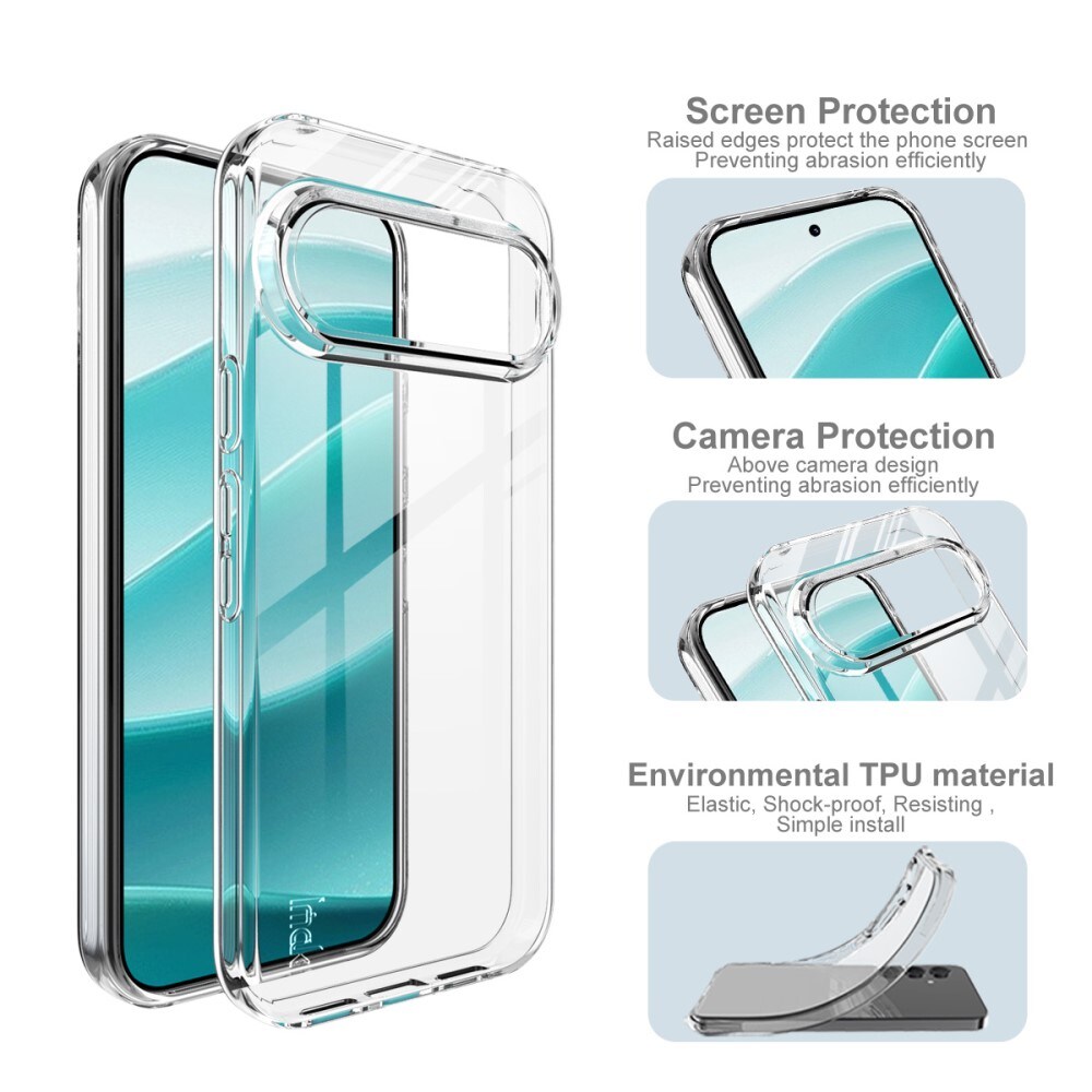 Google Pixel 10 Pro Cover i TPU, Gennemsigtig