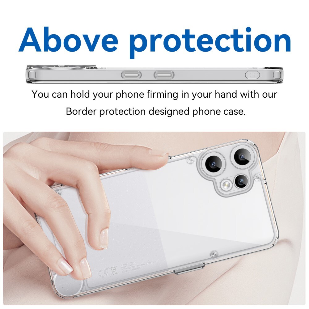 Nothing CMF Phone 2 Pro Crystal Hybrid-cover, Gennemsigtig