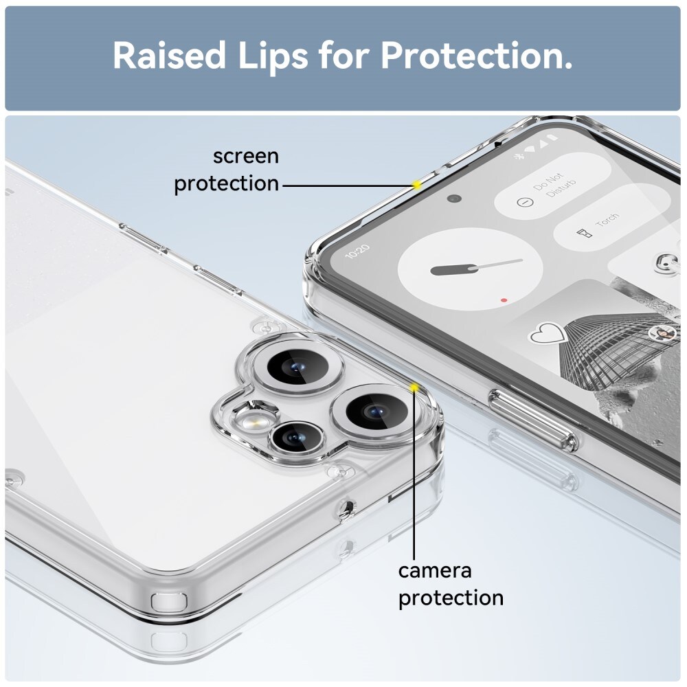 Nothing CMF Phone 2 Pro Crystal Hybrid-cover, Gennemsigtig