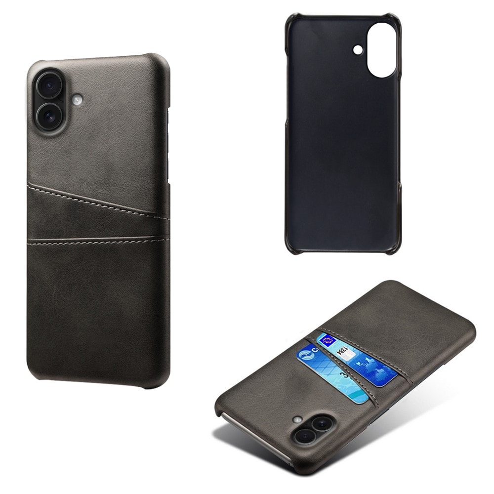 iPhone 17 Smart cover med 2 kortholdere, Sort