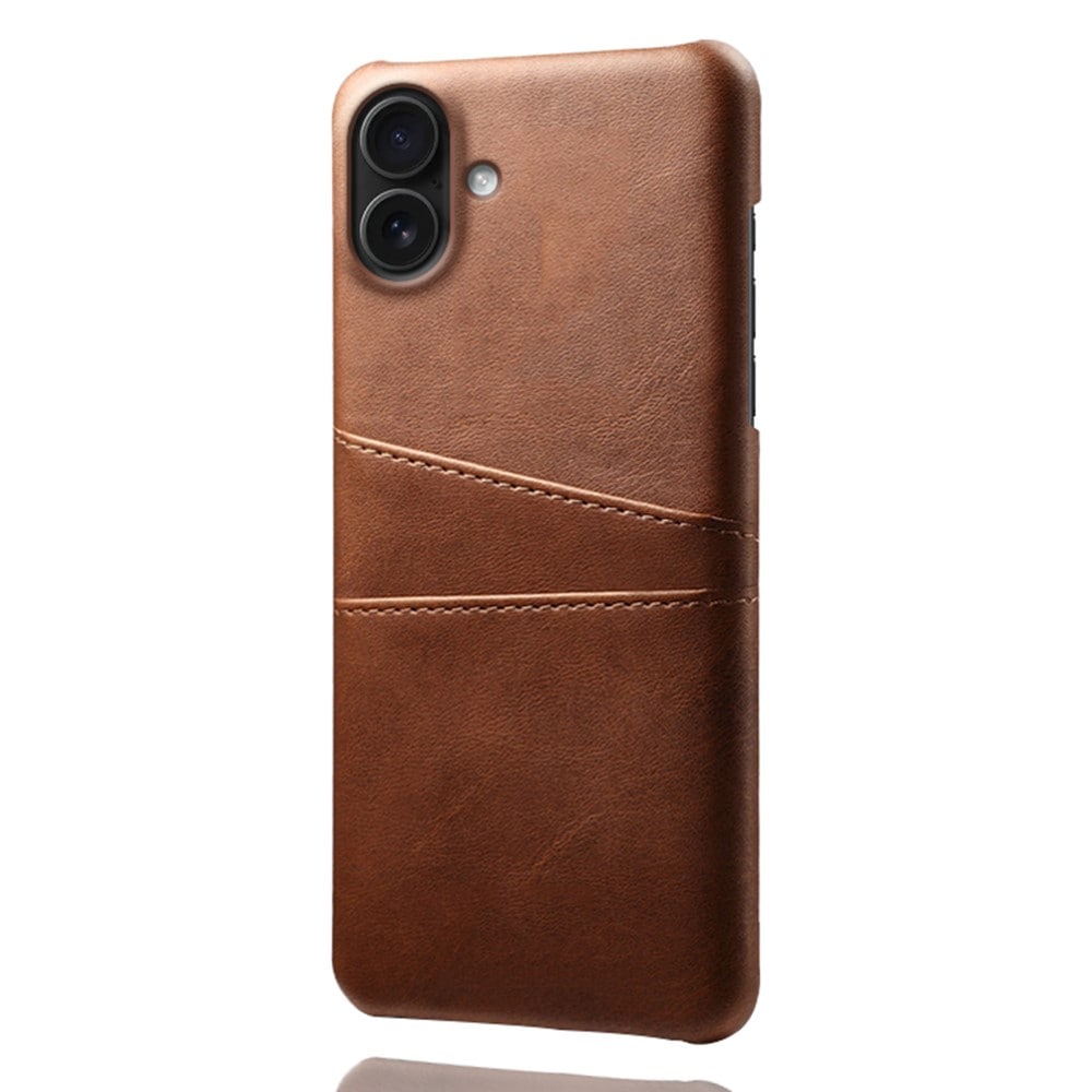 iPhone 17 Smart cover med 2 kortholdere, Brun