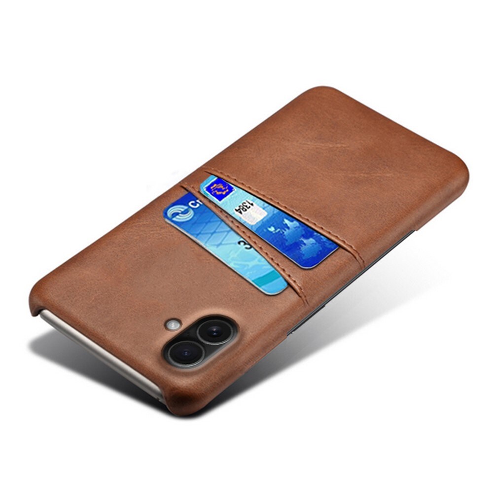 iPhone 17 Smart cover med 2 kortholdere, Brun