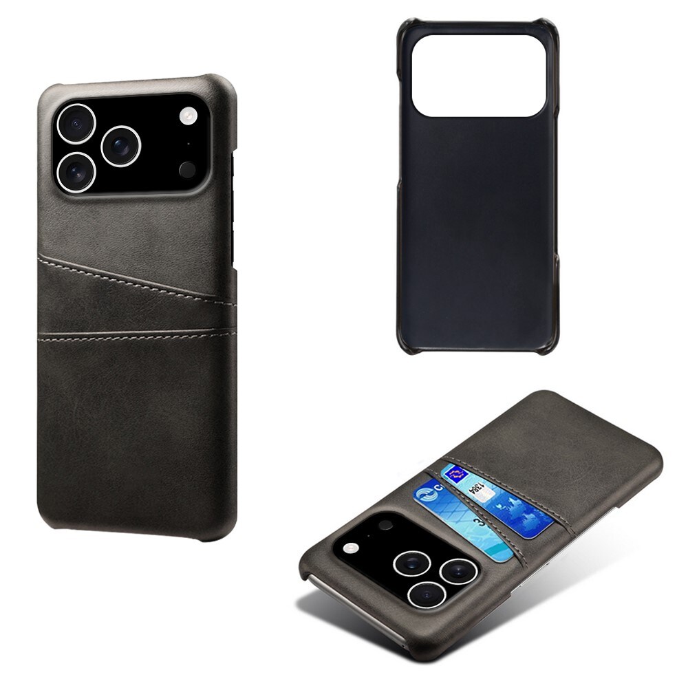 iPhone 17 Pro Smart cover med 2 kortholdere, Sort