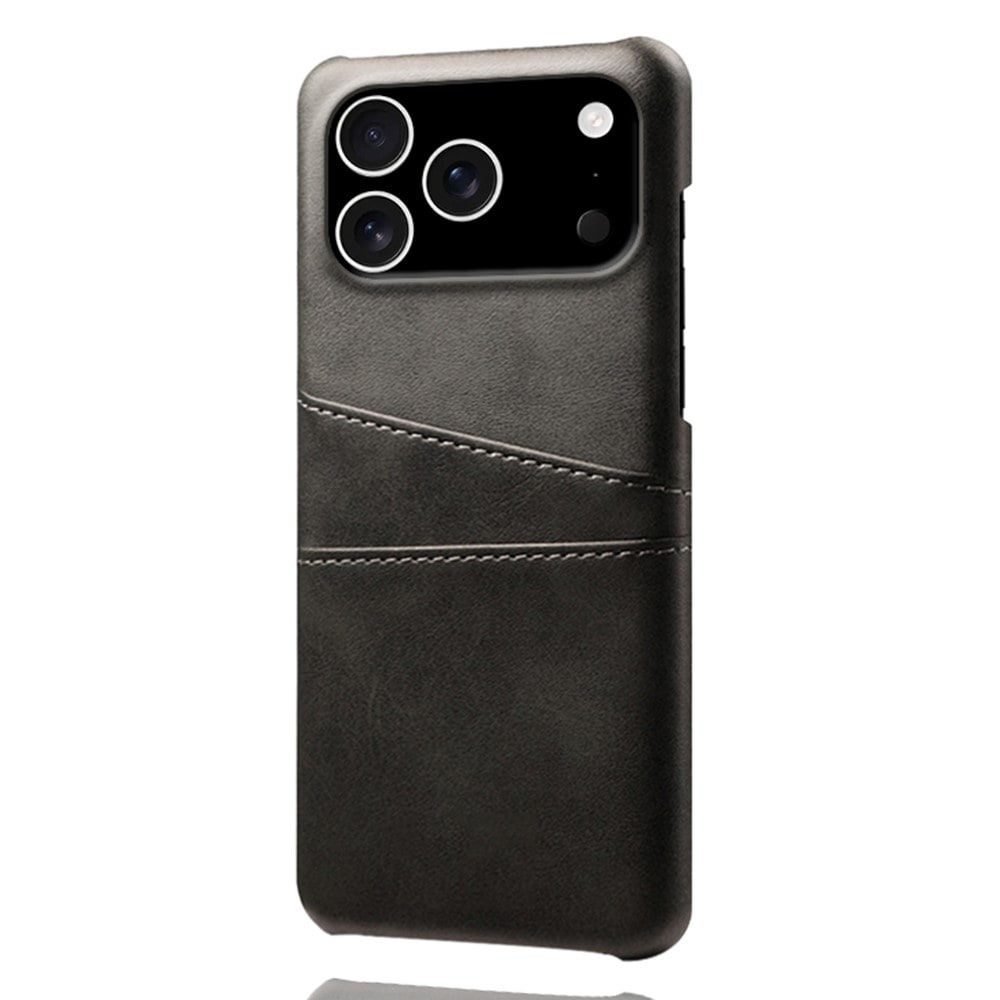 iPhone 17 Pro Smart cover med 2 kortholdere, Sort