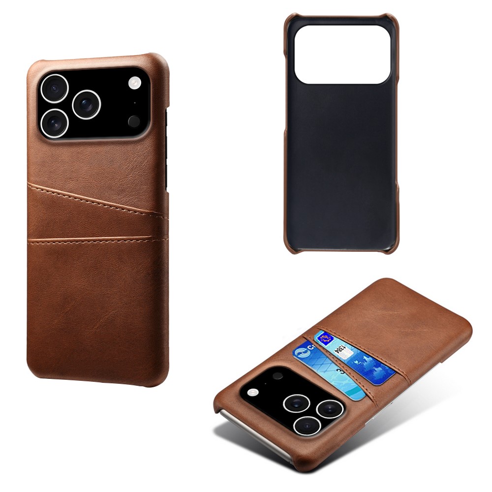 iPhone 17 Pro Smart cover med 2 kortholdere, Brun