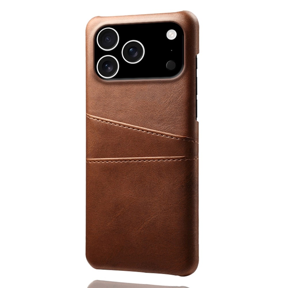iPhone 17 Pro Smart cover med 2 kortholdere, Brun