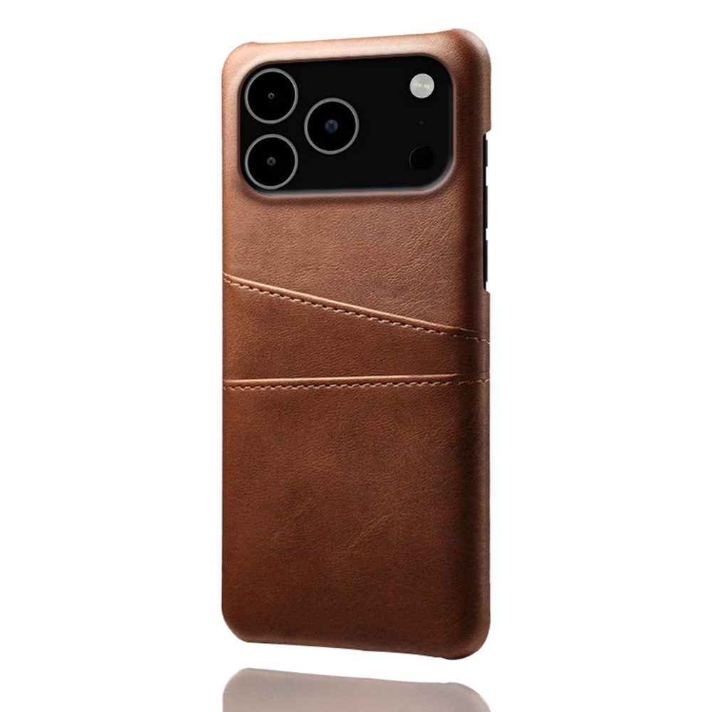 iPhone 17 Pro Max Smart cover med 2 kortholdere, Brun