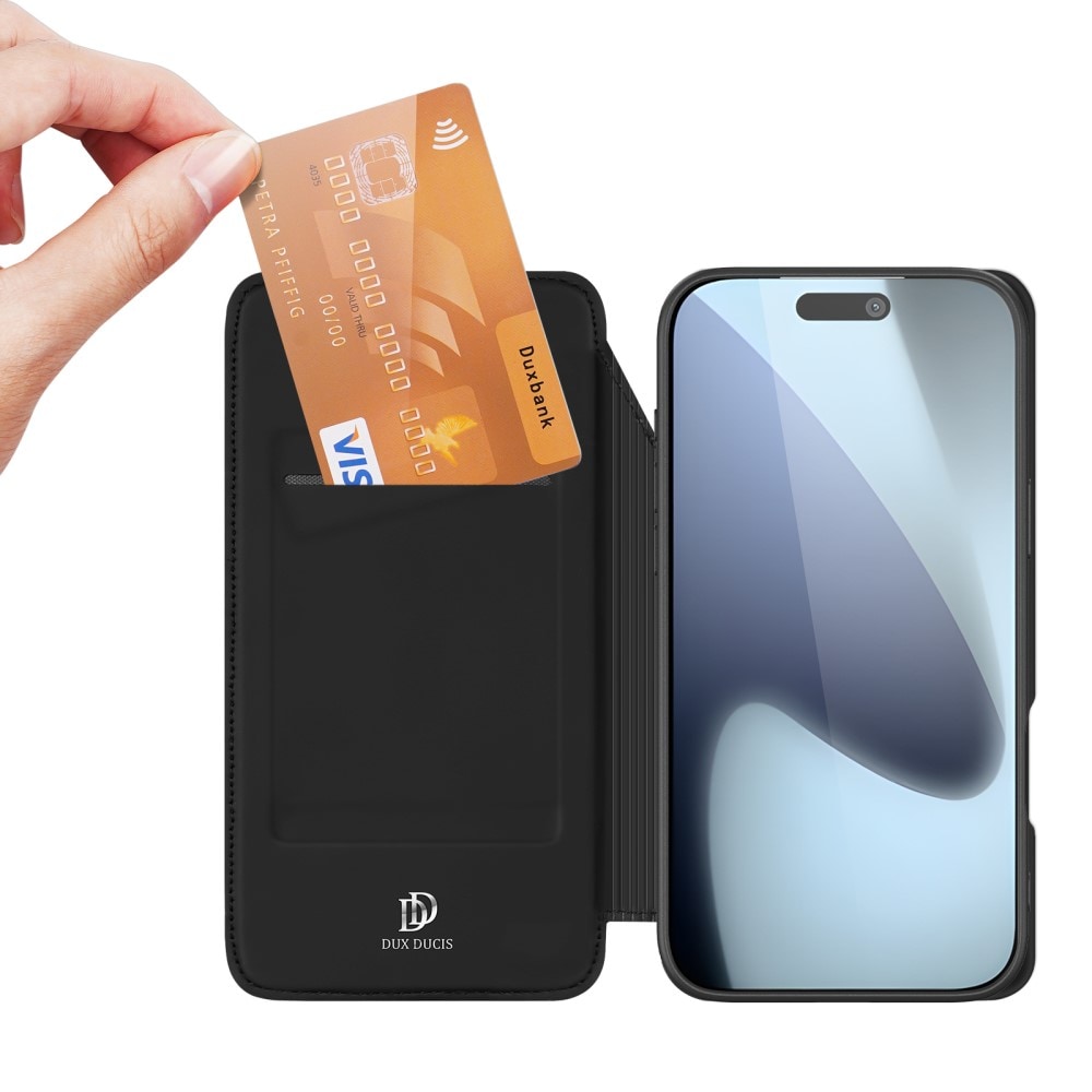 iPhone 17 Pro Max Slankt mobiletui, Sort