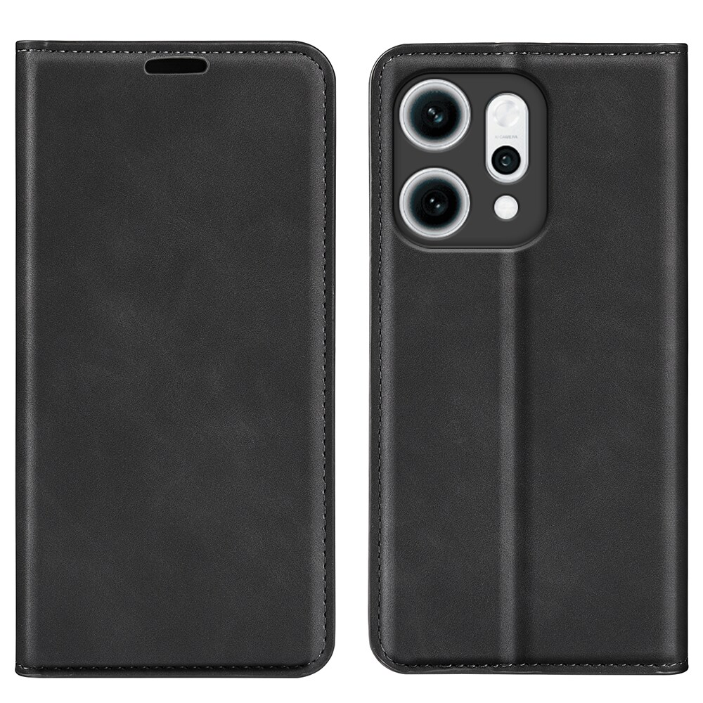 Oppo Reno 14 Slankt etui med kortholder, Sort