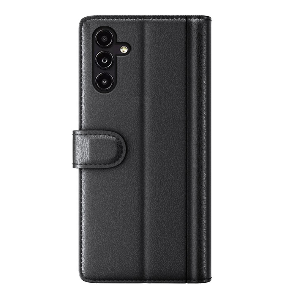 Samsung Galaxy A14 Slankt mobiletui i ægte læder, Sort