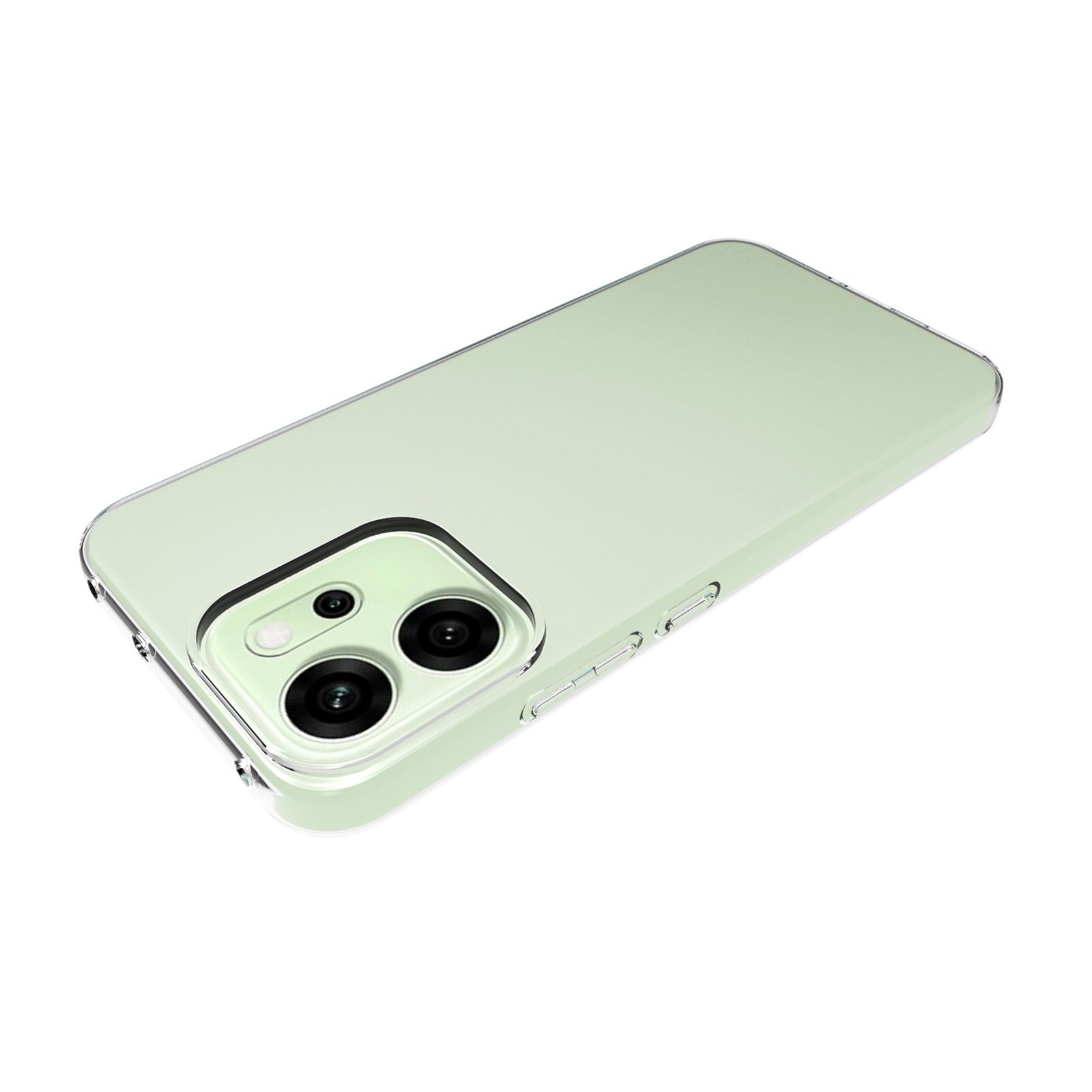 Oppo Reno 14 Tyndt TPU-cover, Gennemsigtig