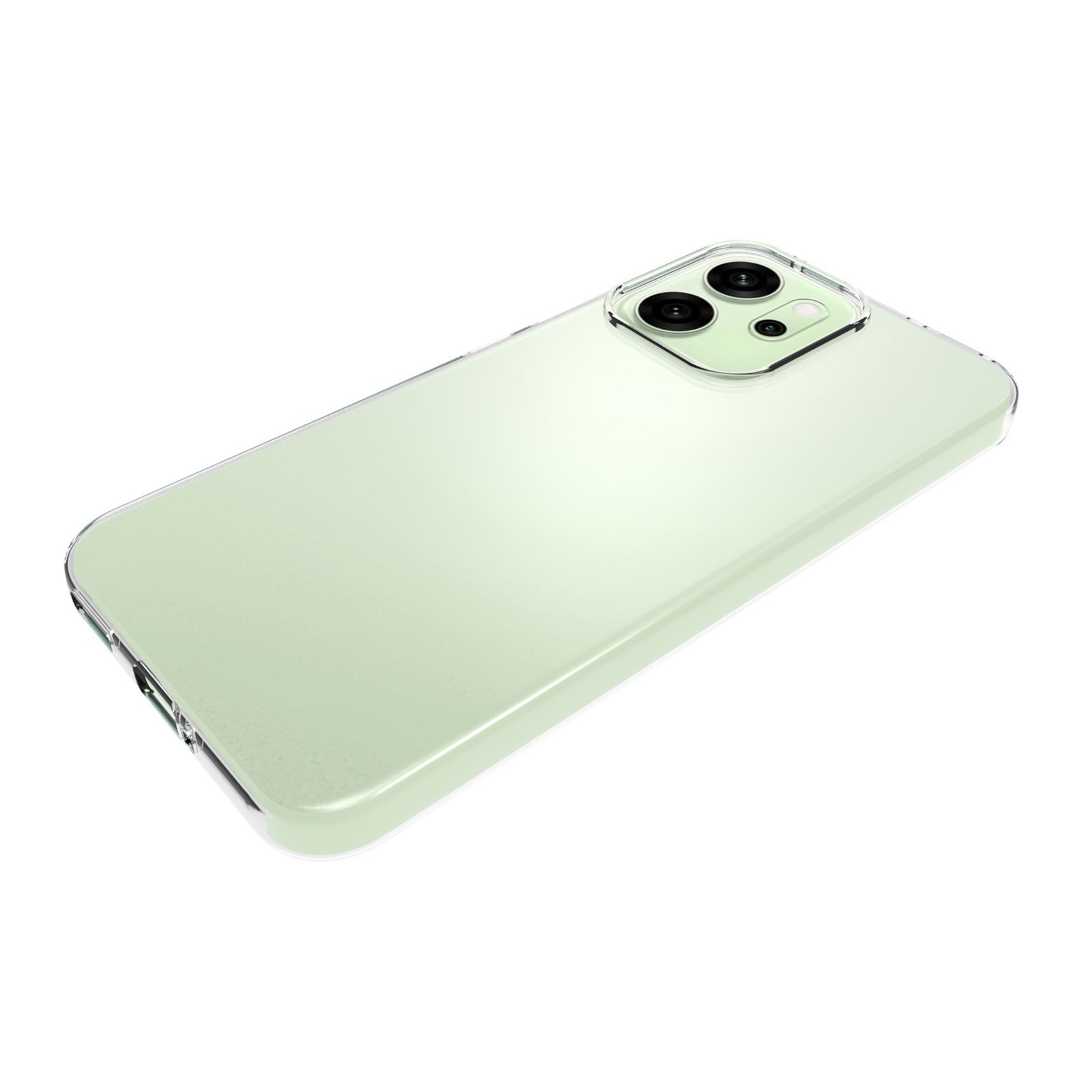Oppo Reno 14 Tyndt TPU-cover, Gennemsigtig