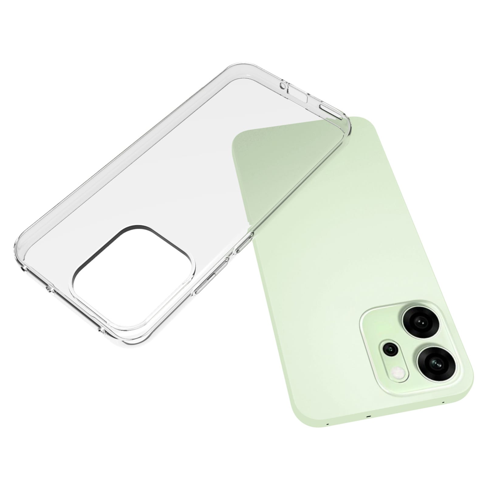 Oppo Reno 14 F Tyndt TPU-cover, Gennemsigtig