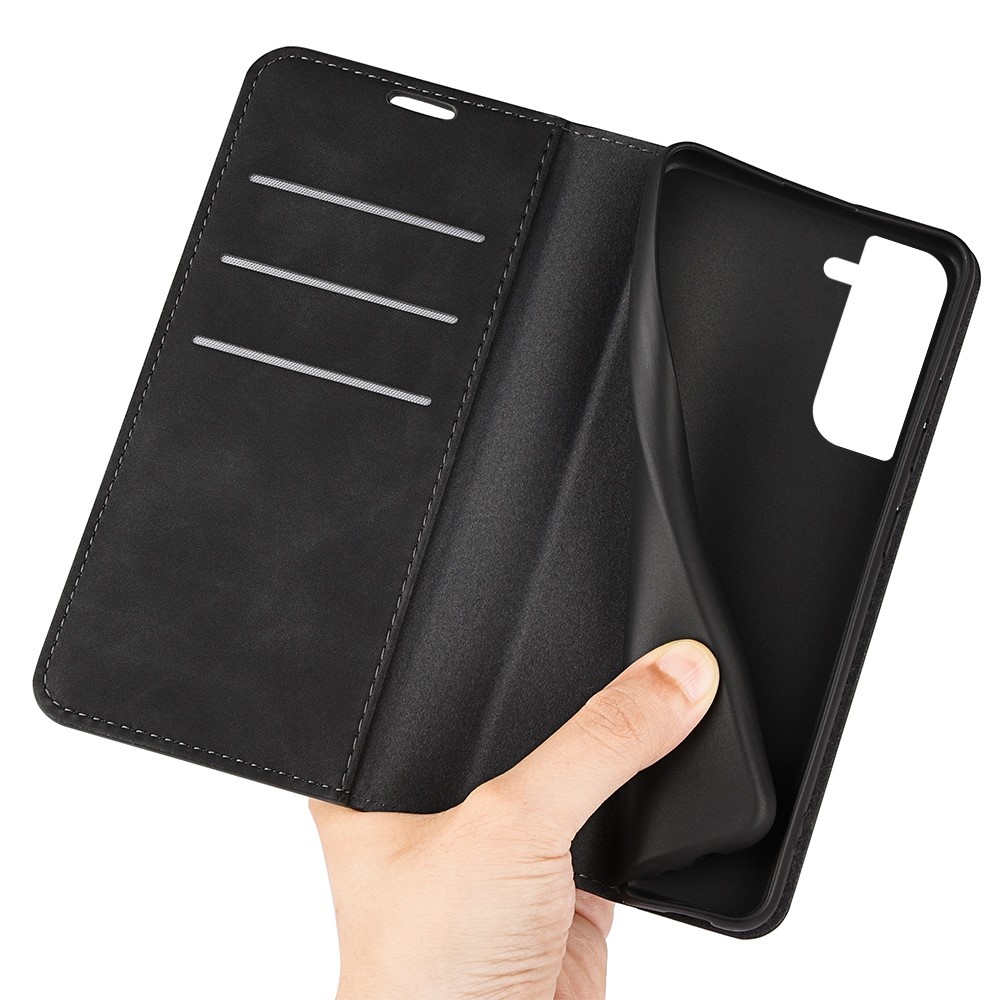 Samsung Galaxy S23 Slankt etui med kortholder, Sort