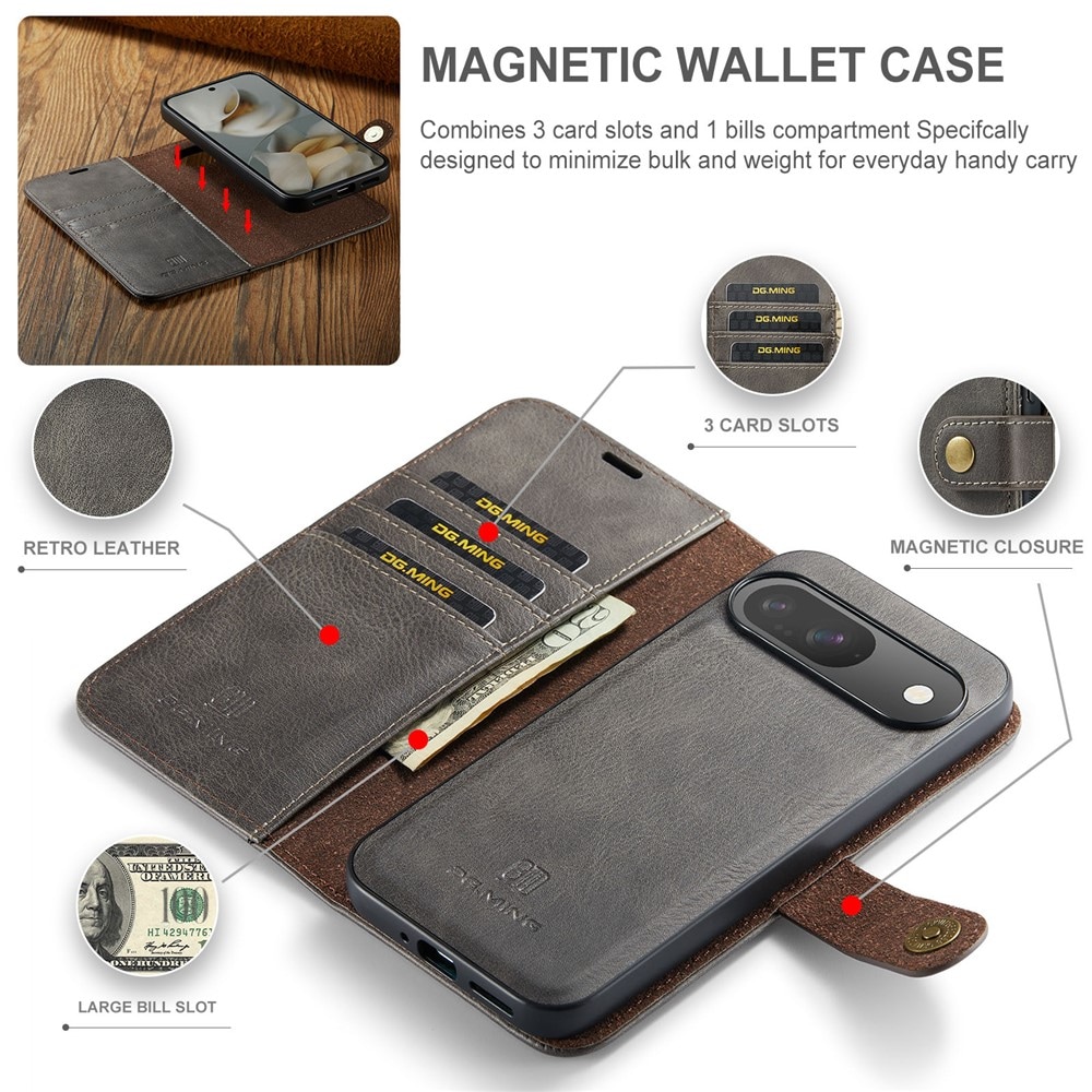 Google Pixel 10 Pungetui med aftageligt cover, Brown