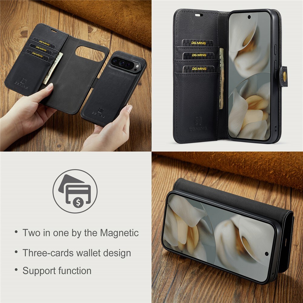 Google Pixel 10 Pro XL Pungetui med aftageligt cover, Black