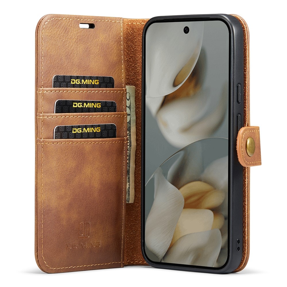 Google Pixel 10 Pro XL Pungetui med aftageligt cover, Cognac