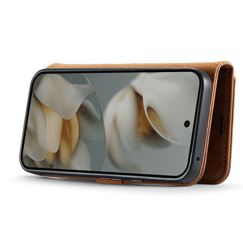 Google Pixel 10 Pro XL Pungetui med aftageligt cover, Cognac
