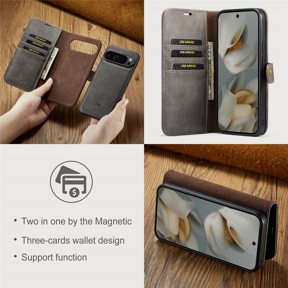 Google Pixel 10 Pro XL Pungetui med aftageligt cover, Brown