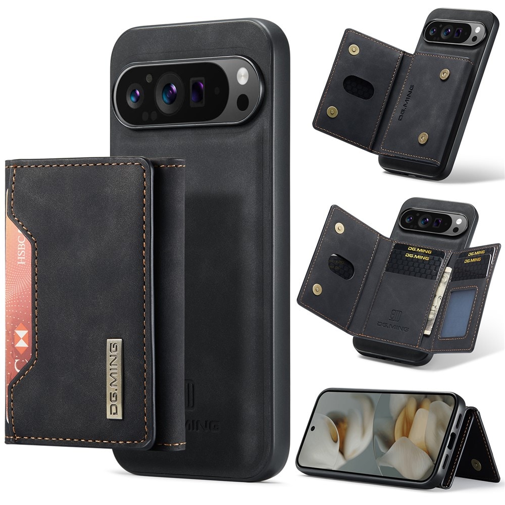 Google Pixel 10 Pro XL Cover med aftagelig pung, Sort