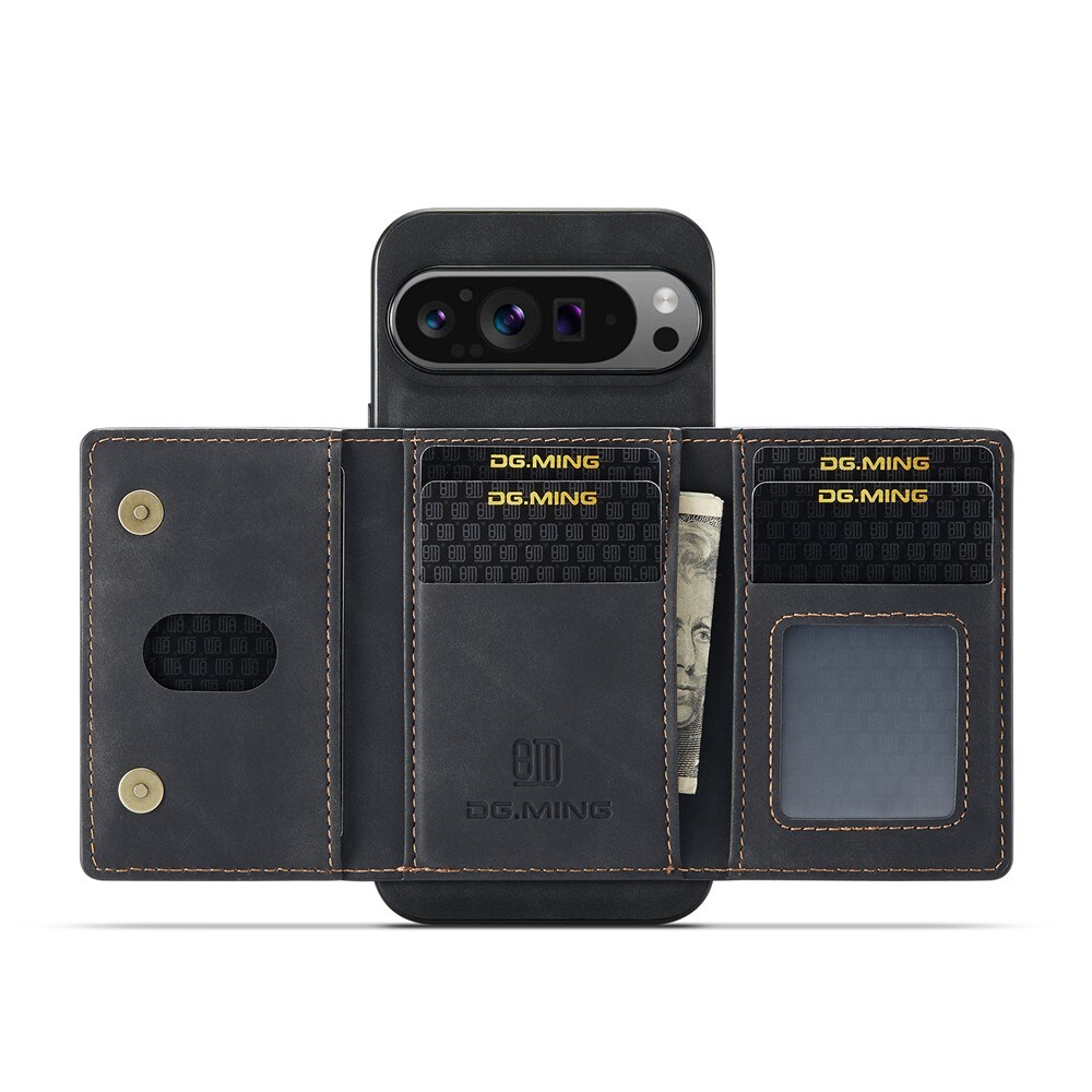 Google Pixel 10 Pro XL Cover med aftagelig pung, Sort