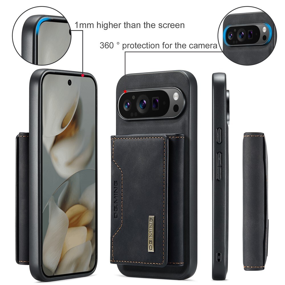 Google Pixel 10 Pro XL Cover med aftagelig pung, Sort