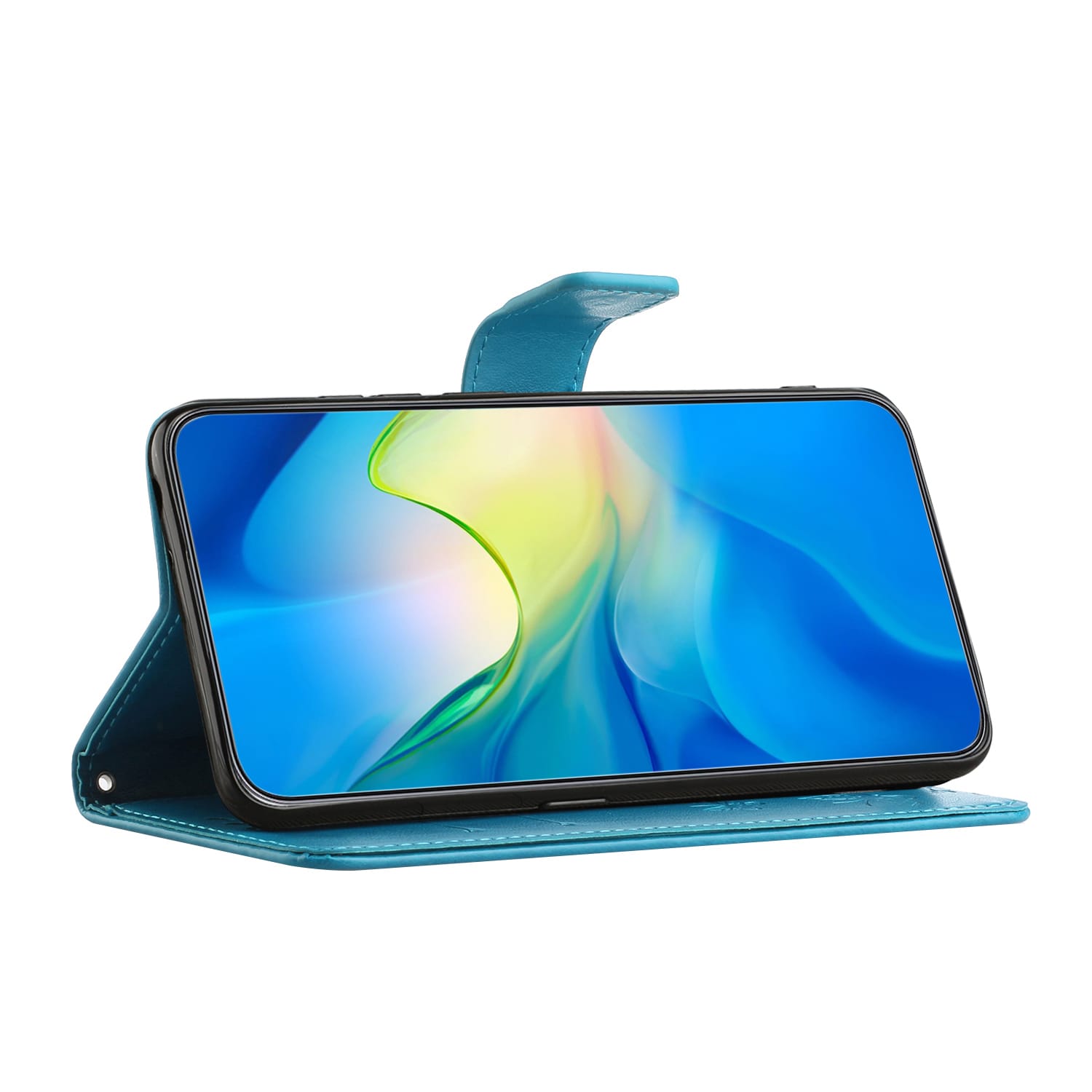 Samsung Galaxy S25 FE Mobiletui med sommerfugle, Blå