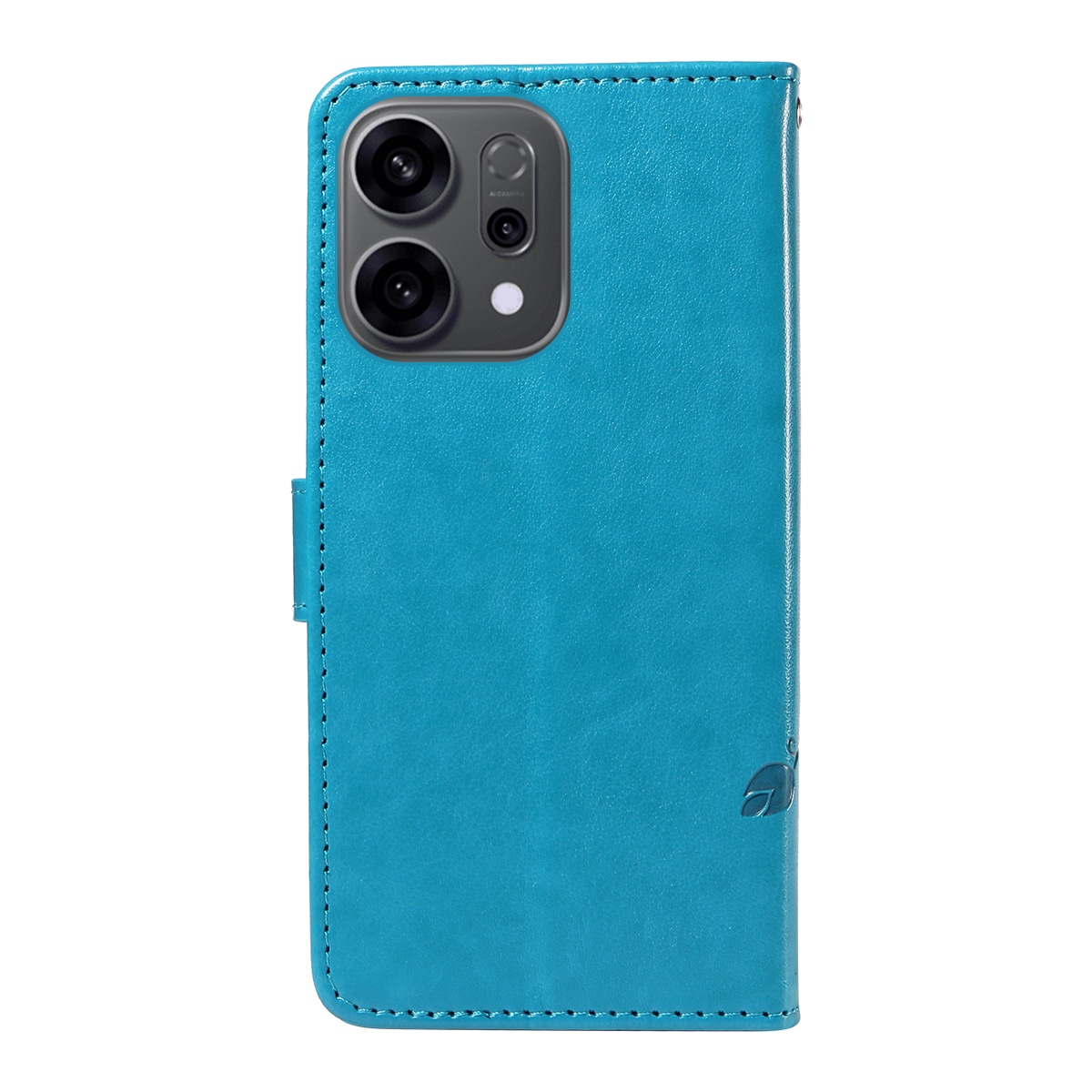 Oppo Reno 14 F Mobiletui med sommerfugle, Blå