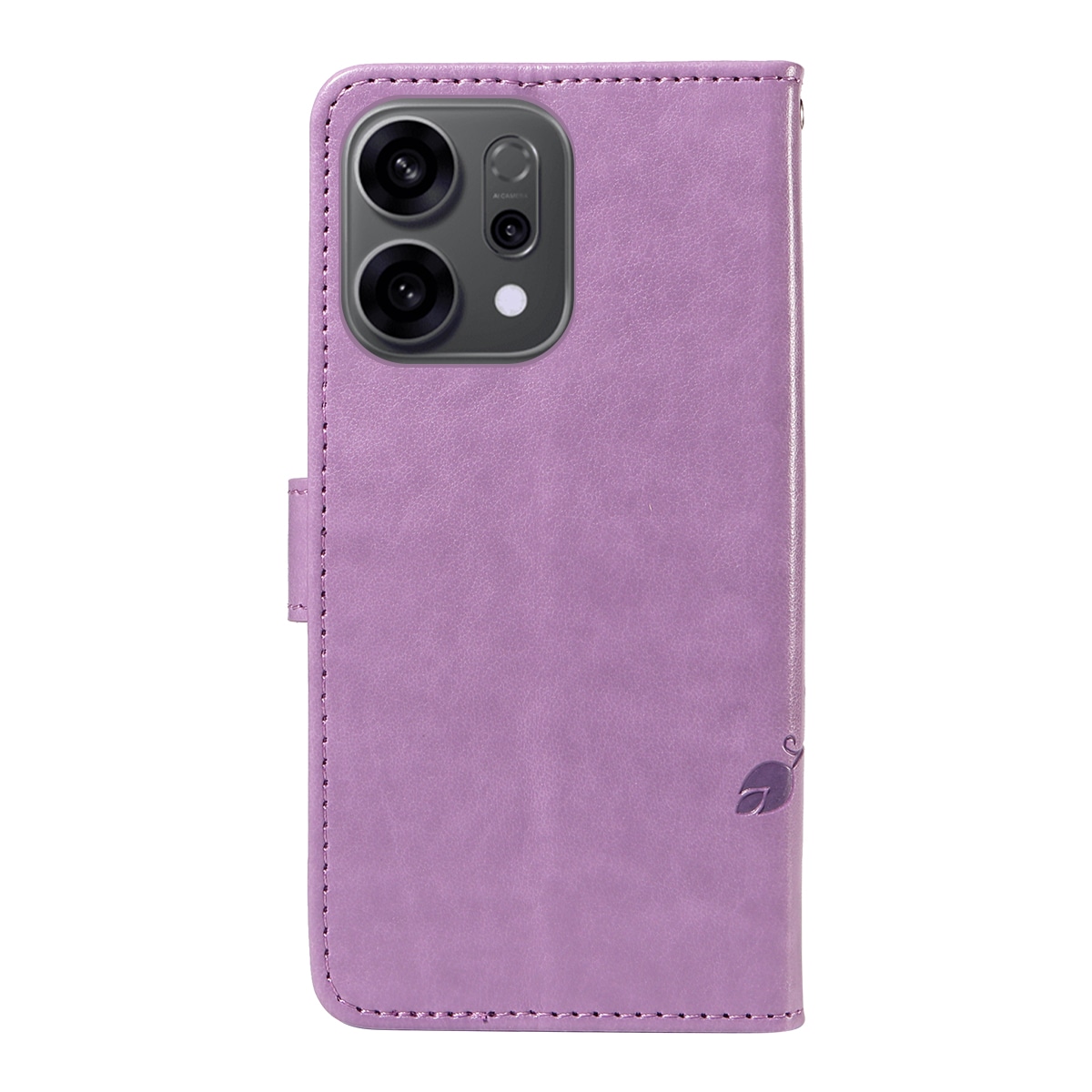 Oppo Reno 14 Mobiletui med sommerfugle, Lilla