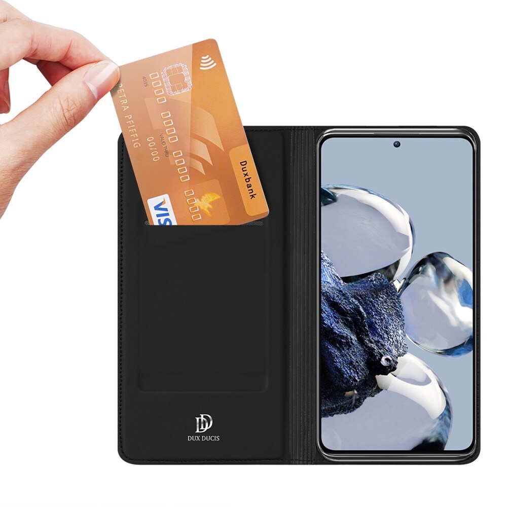 Xiaomi 12T/12T Pro Slankt mobiletui, Sort