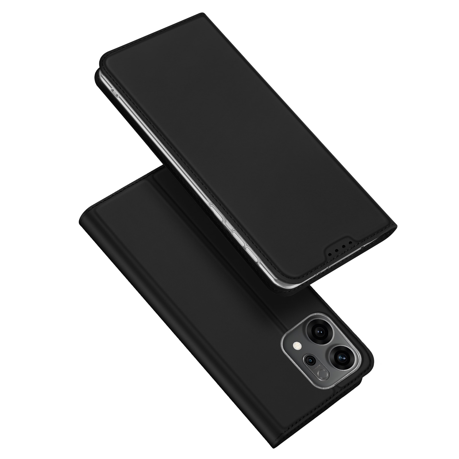 Oppo Reno 14 Slankt mobiletui, Sort