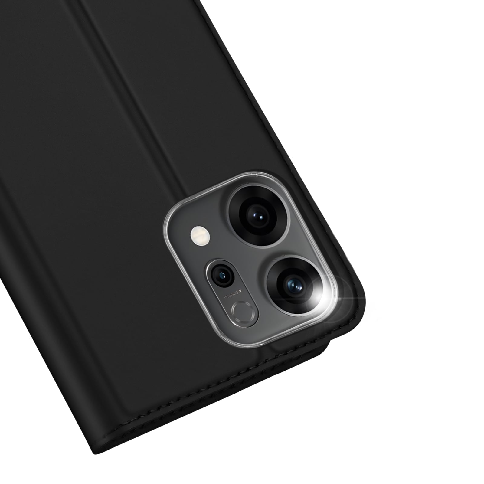 Oppo Reno 14 Slankt mobiletui, Sort
