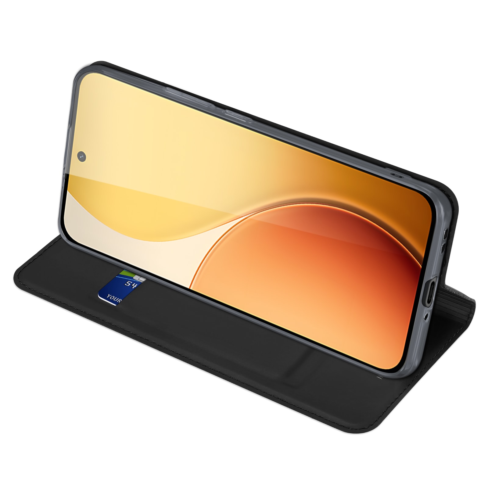 Oppo Reno 14 Slankt mobiletui, Sort