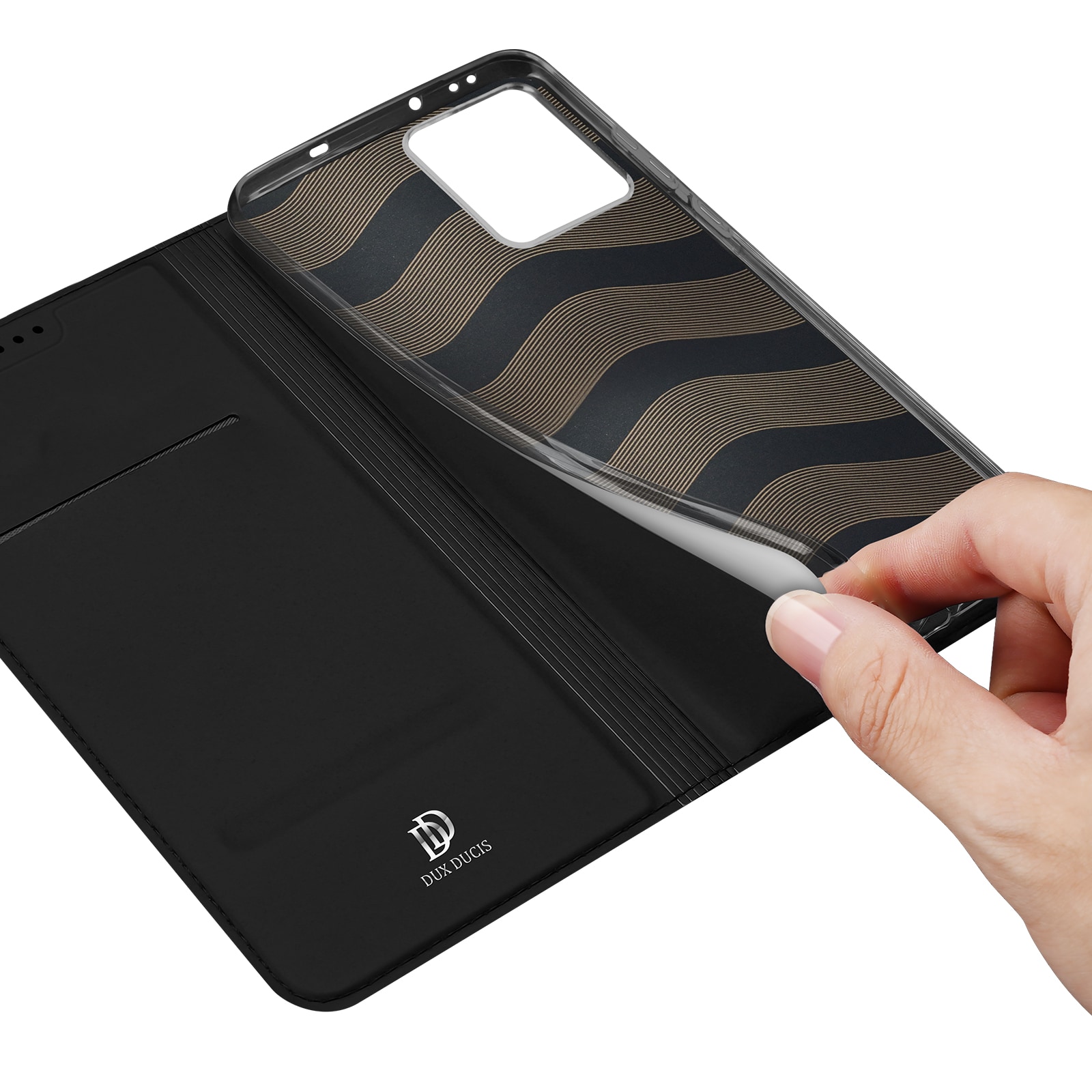 Oppo Reno 14 Slankt mobiletui, Sort