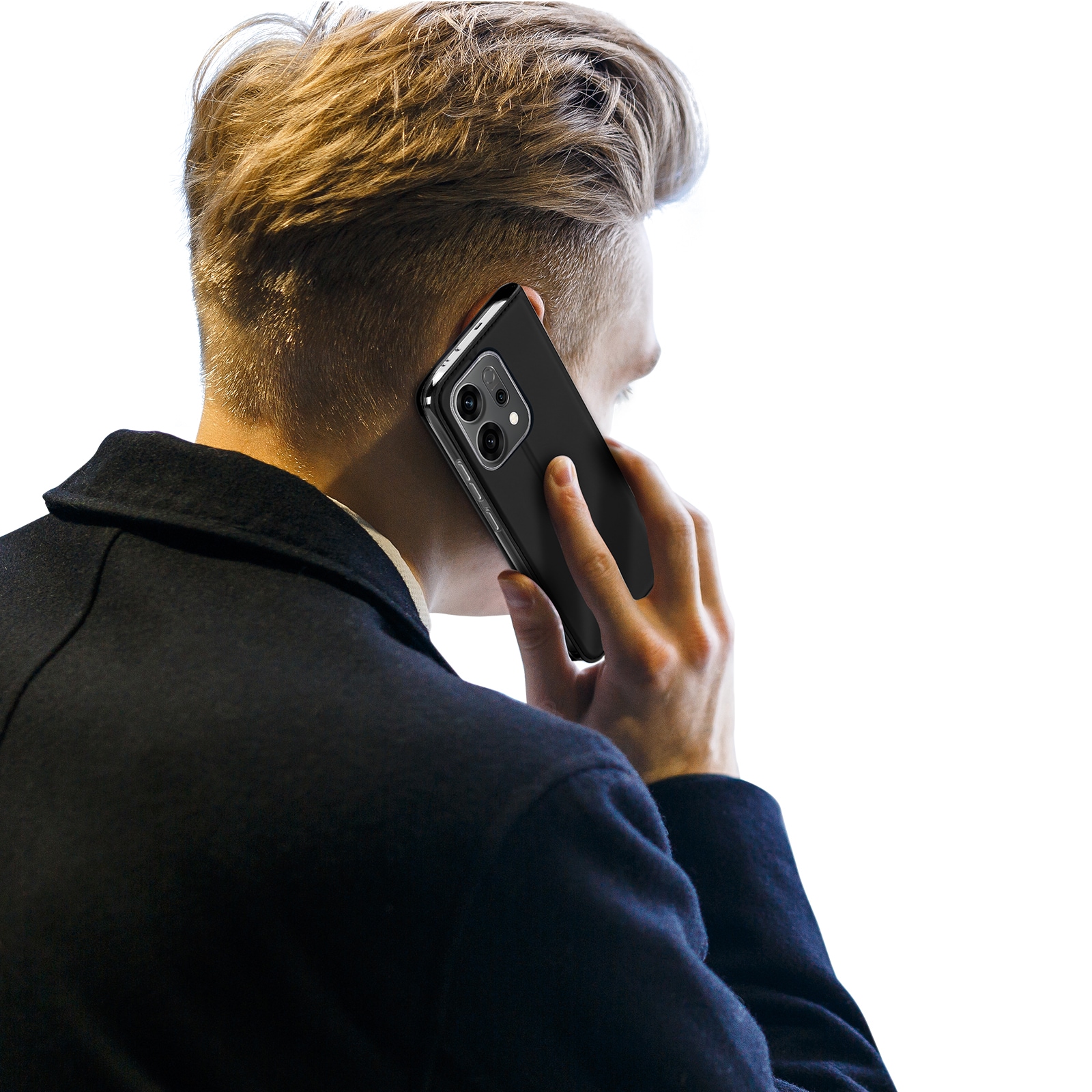 Oppo Reno 14 Slankt mobiletui, Sort