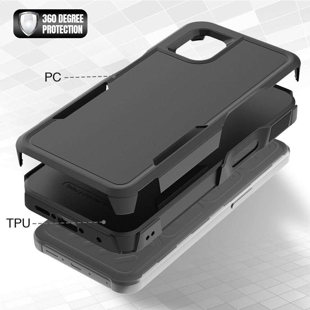 Samsung Galaxy Xcover 7 Pro Hybridcover Off-road, Sort