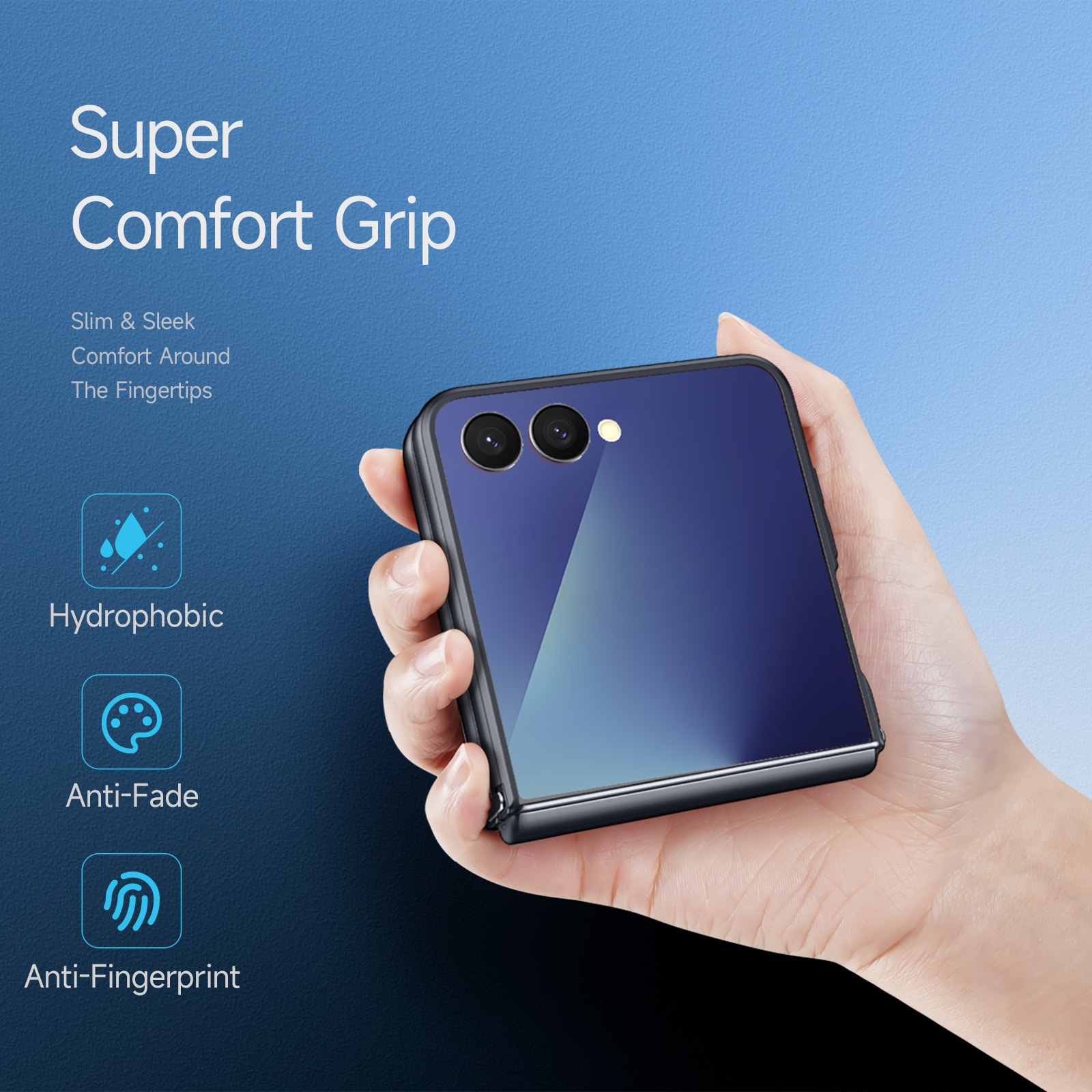 Samsung Galaxy Z Flip 7 Aimo Hybrid-cover, Sort